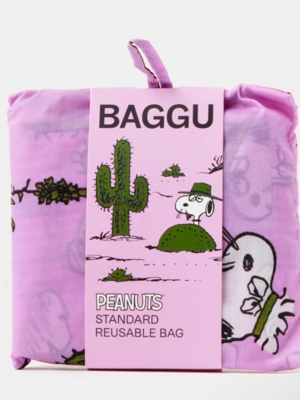 BAGGU Peanuts Pink Spike Standard Reusable Bag
